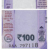 Inde - Pick 112a - 100 rupees - 2018 - Sans lettre - Etat : NEUF