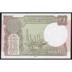 Inde - Pick 117b - 1 rupee - Série 09B - Lettre L - 2016 - Etat : NEUF