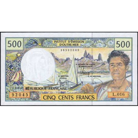 Territoire Français du Pacifique - Pick 1g - 500 francs - Série L.016 - 2010 - Etat : NEUF