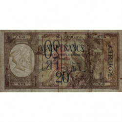 Nouvelles Hébrides - Pick 6 - 20 francs - Série T.49 - 1941 - Etat : TTB-