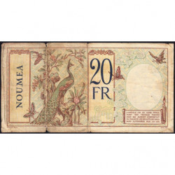 Nouvelles Hébrides - Pick 6 - 20 francs - Série T.49 - 1941 - Etat : TB-