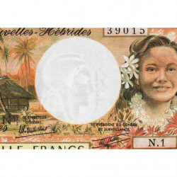 Nouvelles Hébrides - Pick 20c - 1'000 francs - Série N.1 - 1980 - Etat : NEUF