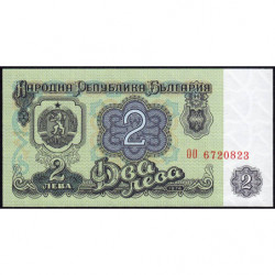Bulgarie - Pick 94b - 2 leva - 1987 - Etat : NEUF