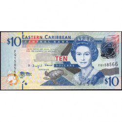 Etats de l'Est des Caraïbes - Pick 52a - 10 dollars - 2012 - Etat : NEUF