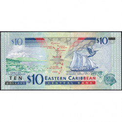 Etats de l'Est des Caraïbes - Pick 52a - 10 dollars - Série FQ - 2012 - Etat : NEUF