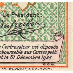 Auch (Gers) - Pirot 15-31 - 1 franc - Série R - 06/07/1921 - Etat : SPL