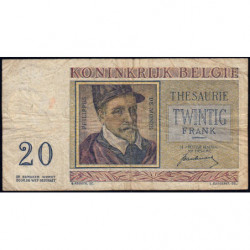Belgique - Pick 132a - 20 francs - Série L03  - 01/07/1950 - Etat : TB