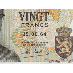 Belgique - Pick 138_2 - 20 francs - Série 3 J - 15/06/1964 (1975) - Etat : SUP