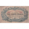 Belgique - Pick 65d - 500 francs - 12/06/1907 - Etat : B+