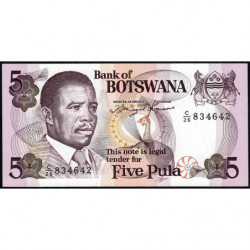 Botswana - Pick 11 - 5 pula - Série C/26 - 1992 - Etat : NEUF