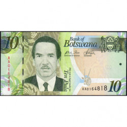 Botswana - Pick 30a - 10 pula - Série AA - 2009 - Etat : NEUF