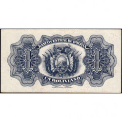 Bolivie - Pick 128a_8 - 1 boliviano - Série N11 - Loi 1928 (1948) - Etat : NEUF