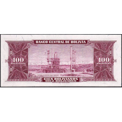 Bolivie - Pick 147_8 - 100 bolivianos - Série J1 - Loi 1945 (1961) - Etat : NEUF