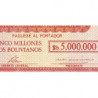 Bolivie - Pick 192A - 5'000'000 pesos bolivianos - Série B - Loi 1985 - Etat : SUP