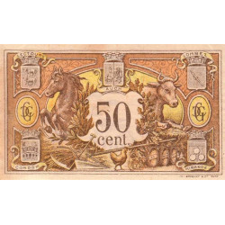 Auch (Gers) - Pirot 15-34 - 50 centimes - Série S - 05/04/1922 - Etat : SUP