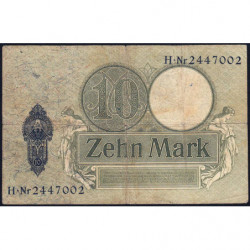 Allemagne - Pick 9b - 10 mark - 06/10/1906 - Série H - Etat : TB-