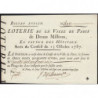 Paris - Louis XVI - En faveur des Hôpitaux - Billet entier de 240 livres - 1787 - Etat : SPL