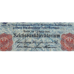Allemagne - Pick 35 - 100 mark - 07/02/1908 - Série C - Etat : B+