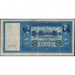 Allemagne - Pick 43 - 100 mark - 21/04/1910 (1918) - Série G - Etat : TTB-