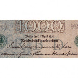 Allemagne - Pick 45b - 1'000 mark - 21/04/1910 (1920) - Lettre E - Série B - Etat : pr.NEUF