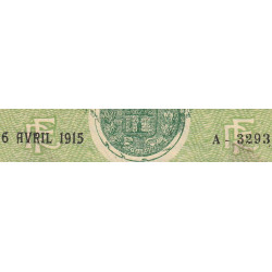 Chateauroux - Pirot 46-2 - 1 franc - Série A - 06/04/1915 - Etat : SPL