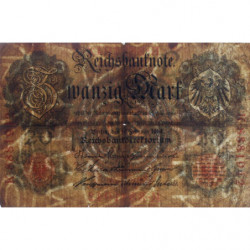 Allemagne - Pick 46b - 20 mark - 19/02/1914 - Lettre P - Série K - Etat : TB-