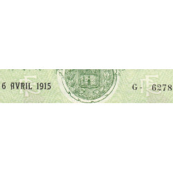 Chateauroux - Pirot 46-2 - 1 franc - Série G - 06/04/1915 - Etat : SUP+