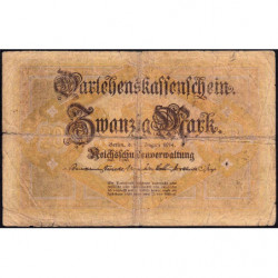 Allemagne - Pick 48a - 20 mark - 05/08/1914 - Série H - Etat : B+