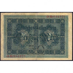 Allemagne - Pick 49a - 50 mark - 05/08/1914 - Série O - Etat : TB