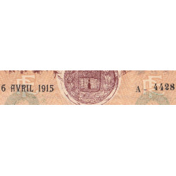 Chateauroux - Pirot 46-4 - 2 francs - Série A - 06/04/1915 - Etat : SUP