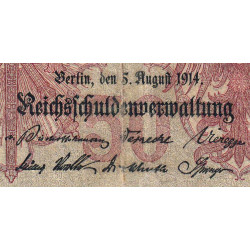 Allemagne - Pick 49b - 50 mark - 05/08/1914 - Série N - Etat : TB