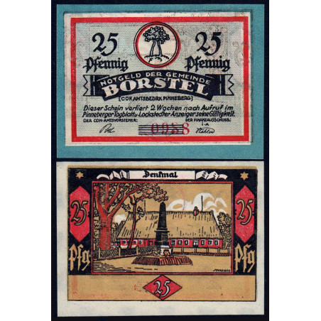 Allemagne - Notgeld - Borstel - 25 pfennig - 1920 - Etat : pr.NEUF