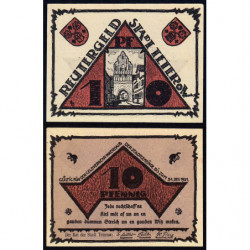 Allemagne - Notgeld - Teterow - 10 pfennig - 1921 - Etat : NEUF