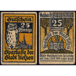 Allemagne - Notgeld - Uelzen - 25 pfennige - 01/07/1922 - Etat : TTB