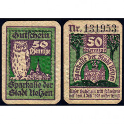 Allemagne - Notgeld - Uelzen - 50 pfennige - 01/07/1922 - Etat : SPL