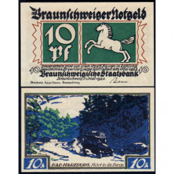 Allemagne - Notgeld - Braunschweig - 10 pfennig - Série 3 - Type a - 01/05/1921 - Etat : SPL