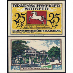 Allemagne - Notgeld - Braunschweig - 25 pfennig - Série 3 - Type e - 01/05/1921 - Etat : SPL