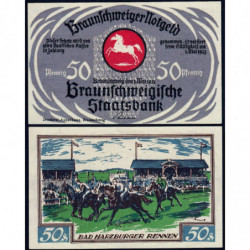 Allemagne - Notgeld - Braunschweig - 50 pfennig - Série 3 - Type h - 01/05/1921 - Etat : SPL