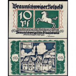 Allemagne - Notgeld - Braunschweig - 10 pfennig - Série 4 - Réf. c - 01/05/1921 - Etat : SPL