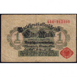 Allemagne - Pick 51 - 1 mark - 12/08/1914 (1917) - Etat : TB