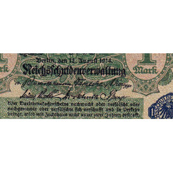 Allemagne - Pick 52 - 1 mark - 12/08/1914 (1920) - Etat : NEUF