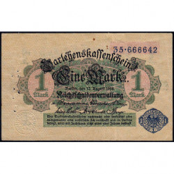 Allemagne - Pick 52 - 1 mark - 12/08/1914 (1920) - Etat : TTB