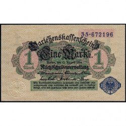 Allemagne - Pick 52 - 1 mark - 12/08/1914 (1920) - Etat : SPL
