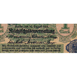 Allemagne - Pick 52 - 1 mark - 12/08/1914 (1920) - Etat : NEUF