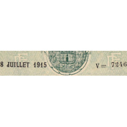 Chateauroux - Pirot 46-11 - 1 franc - Série V - 08/07/1915 - Etat : SUP
