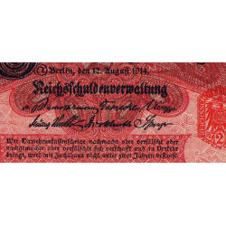 Allemagne - Pick 54 - 2 mark - 12/08/1914 (1917) - Etat : NEUF