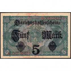 Allemagne - Pick 56b - 5 mark - 01/08/1917 - Série S - Etat : TB+