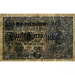Allemagne - Pick 56b - 5 mark - 01/08/1917 - Série S - Etat : TB+