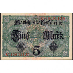 Allemagne - Pick 56b - 5 mark - 01/08/1917 - Série V - Etat : NEUF