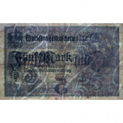 Allemagne - Pick 56b - 5 mark - 01/08/1917 - Série W - Etat : TB-